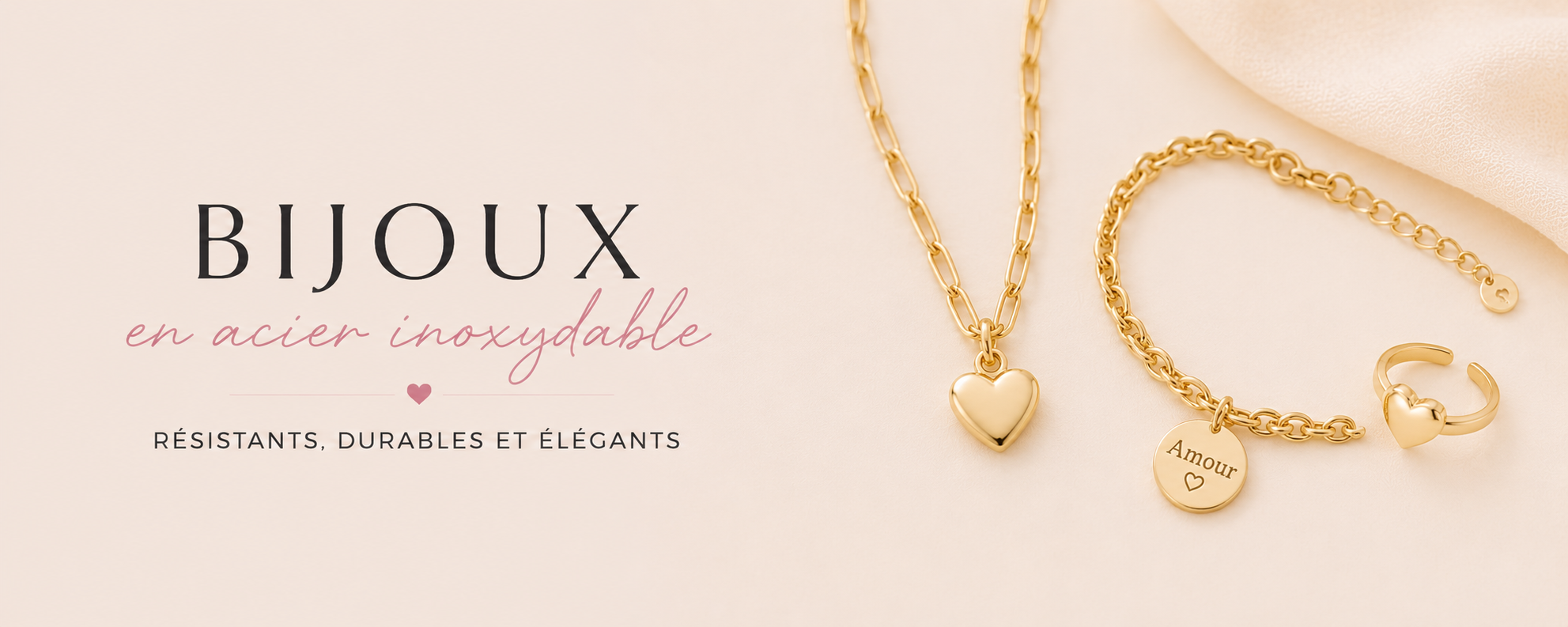 Bijoux en acier inoxydable