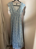 Robe fleuri bleu