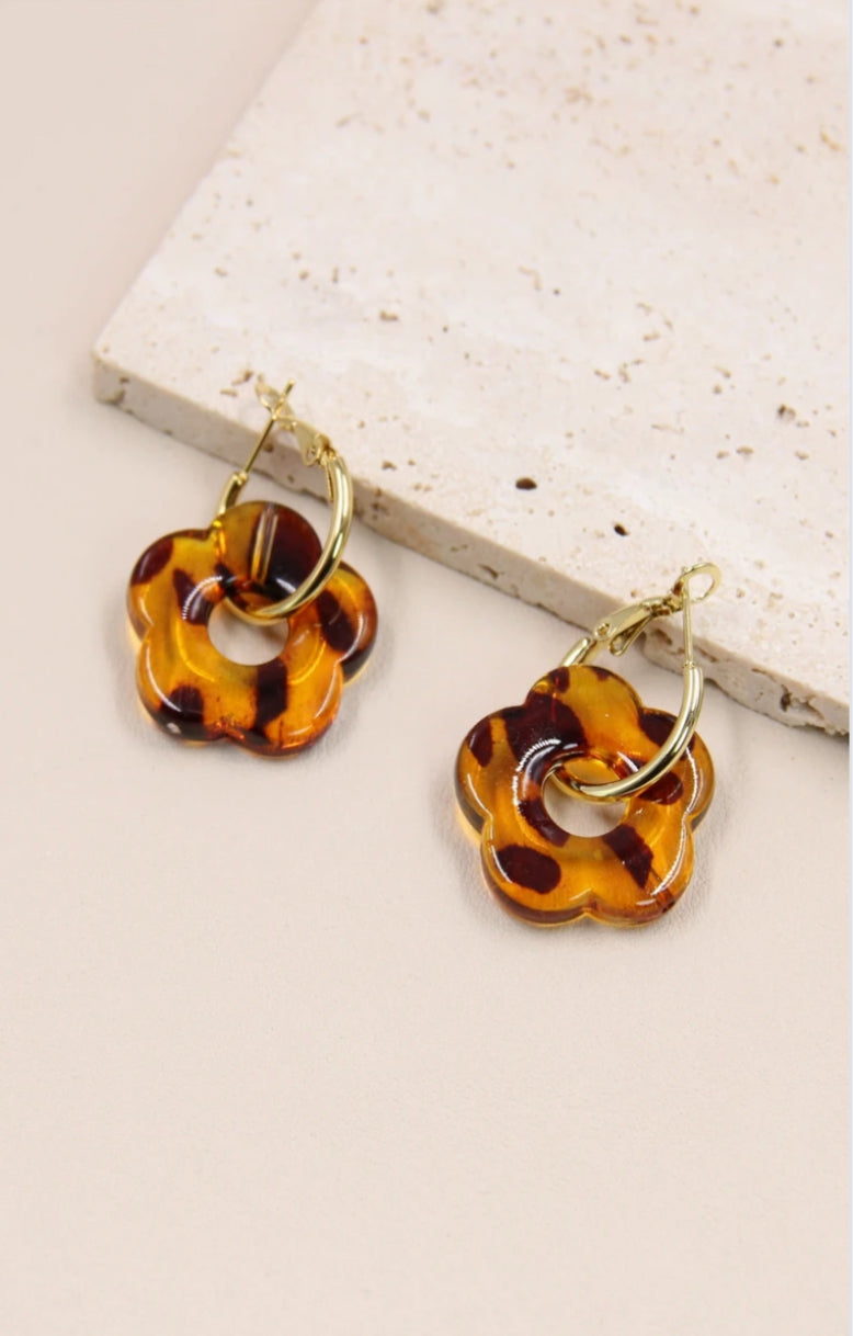 Boucle d oreille léopard