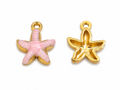 Charms étoile de mer rose