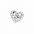 Charms cœur martelée
