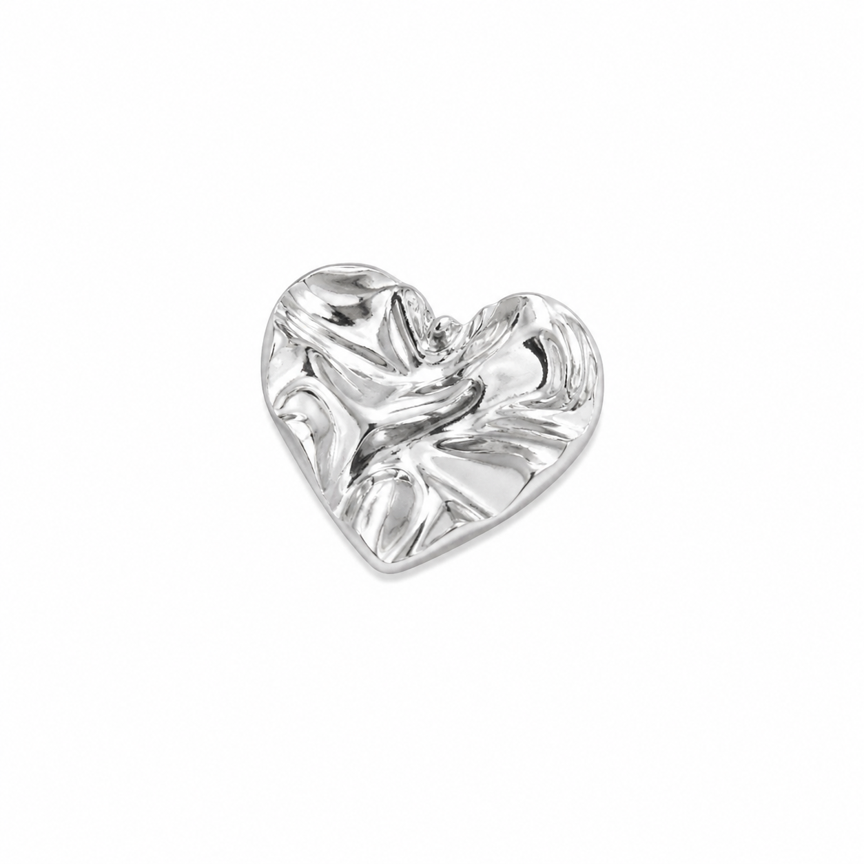 Charms cœur martelée